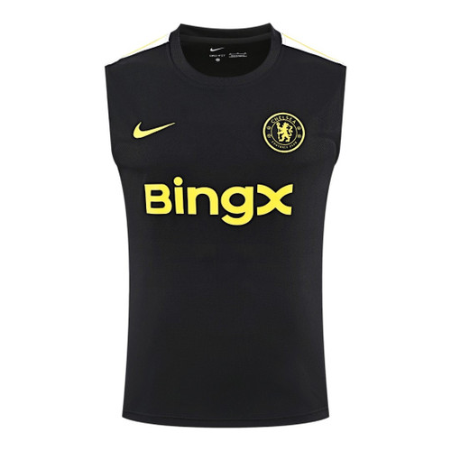 Chelsea 26/27 Men's Black Strike Training Sleeveless Shirt