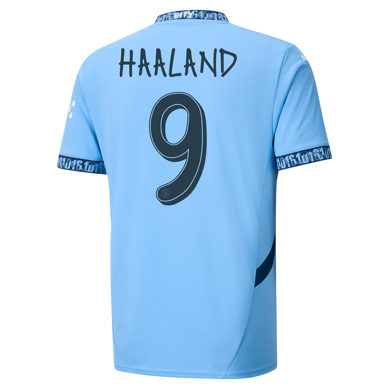 HAALAND #9 Manchester City 24/25 Stadium Men's Home Shirt - Man City Font
