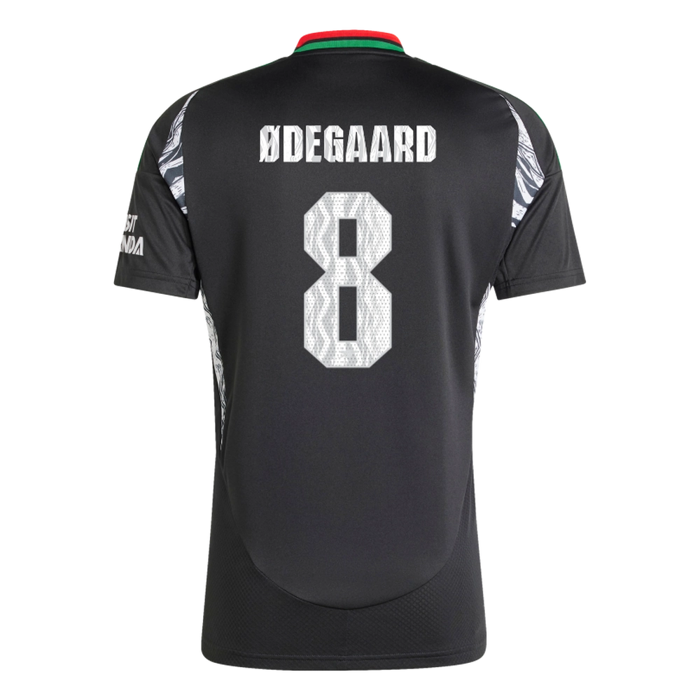 ØDEGAARD #8 Arsenal 24/25 Stadium Men's Away Shirt - Arsenal Font