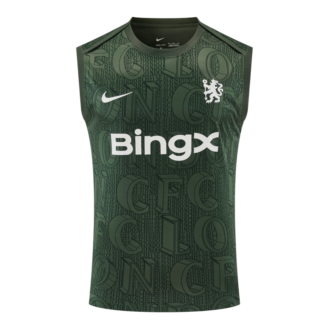 Chelsea 25/26 Men's Green Pre-Match Tank Top