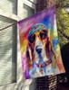 Hippie Basset Hound Flag
