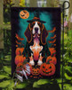 basset halloween flag