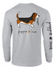Puppie Love Basset Hound Long sleeve t-shirt