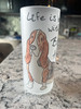 basset hound frosted glass