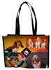 basset hound reusable tote bag