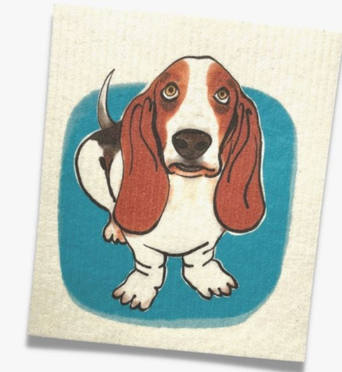 swedish dish cloth basset hound