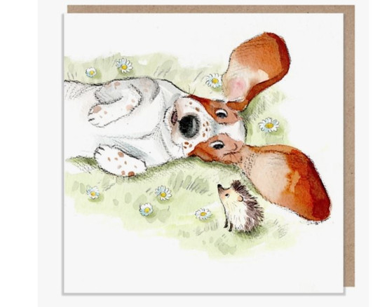 basset hound card