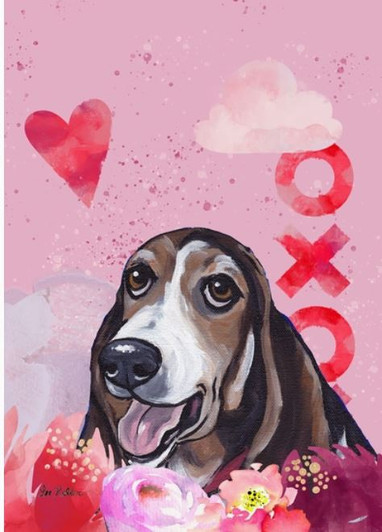 valentine basset flag