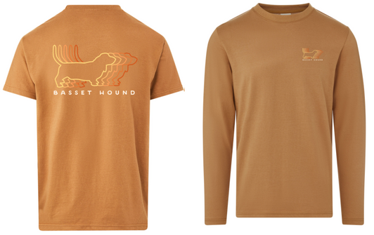 3-D Basset Shirt-Toffee