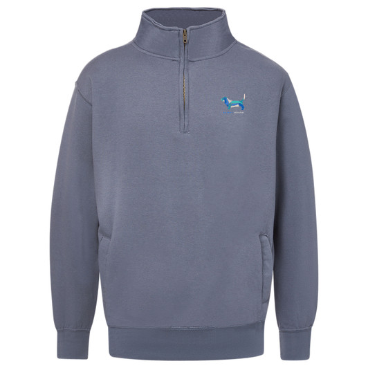 basset hound 1/4 zip