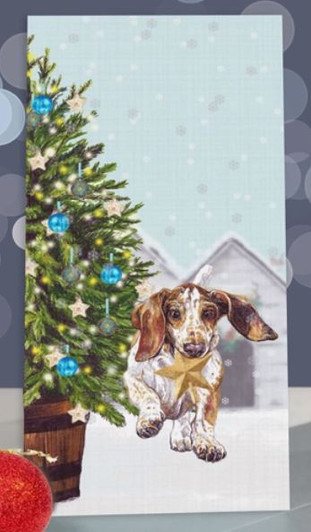 basset hound christmas card