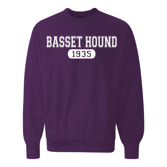 1935 Basset Hound Crew Sweatshirt