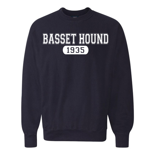 1935 Basset Hound Crew Sweatshirt
