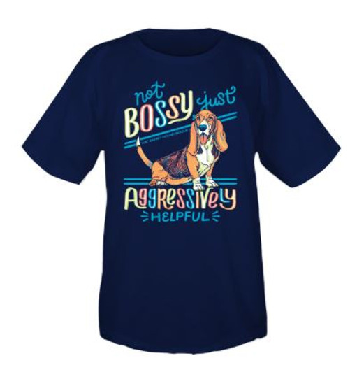 basset hound bossy t-shirt