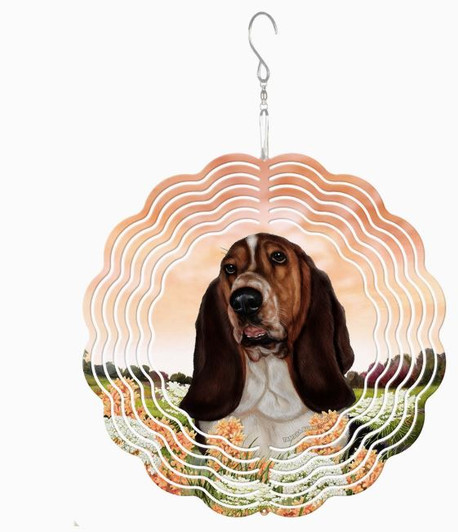 basset hound wind spinner