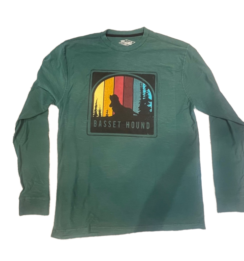 spectrum basset hound long sleeve t-shirt spectrum basset hound long sleeve t-shirt