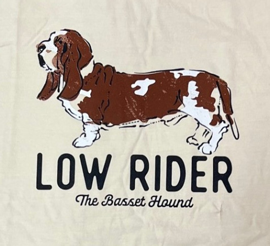 low rider basset hound t-shirt low rider basset hound t-shirt