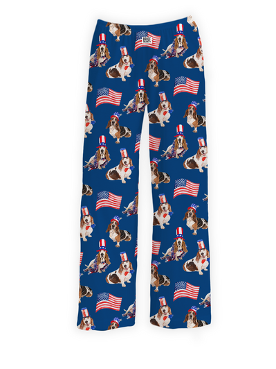 basset hound USA pants
