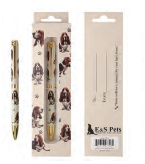 basset hound ball point pen