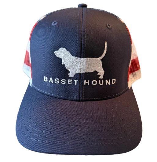 basset hound baseball cap usa