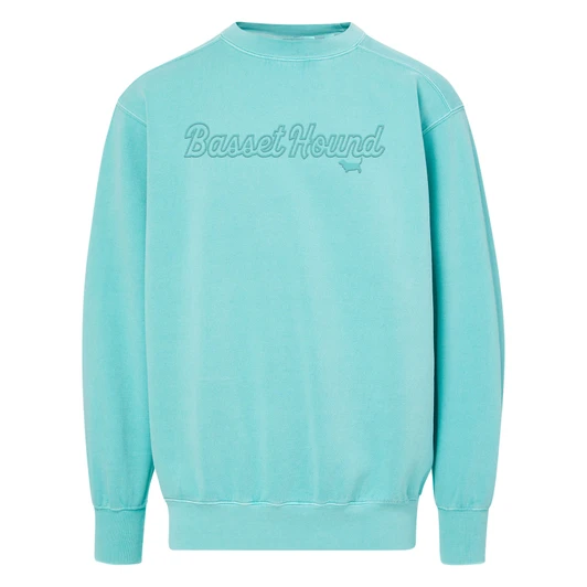 basset hound embroidered sweatshirt