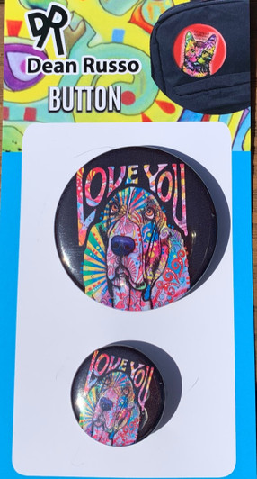 Dean Russo Basset Hound buttons
