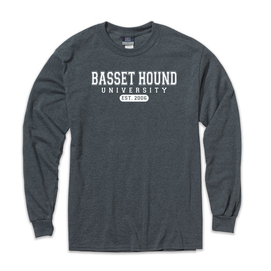 Basset Hound university long sleeve shirt
