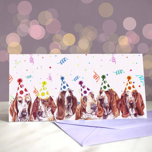 basset hound card