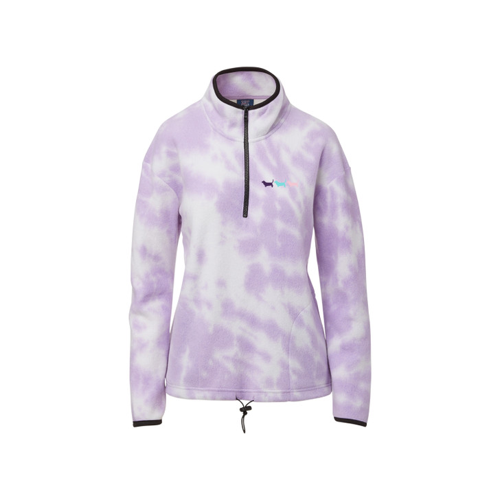 Embroidered Fleece Quarter Zip Pullover - The Slobber Shoppe