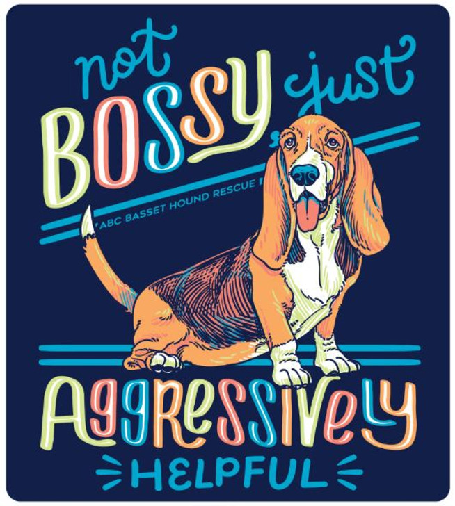 basset hound bossy t-shirt