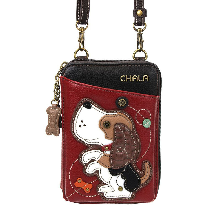 Chala Wallet Crossbody Dog Gen II Burgandy 