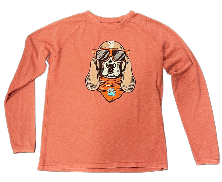 Cool Basset Micro Waffle Long Sleeve Tee