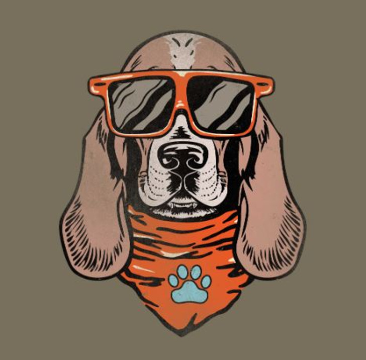 Cool Basset Dyed Ringspun Tee