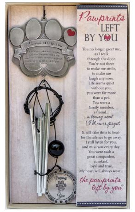 Pawprints Memorial Wind Chime