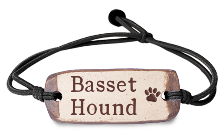Basset Hound Clay Band Bracelet