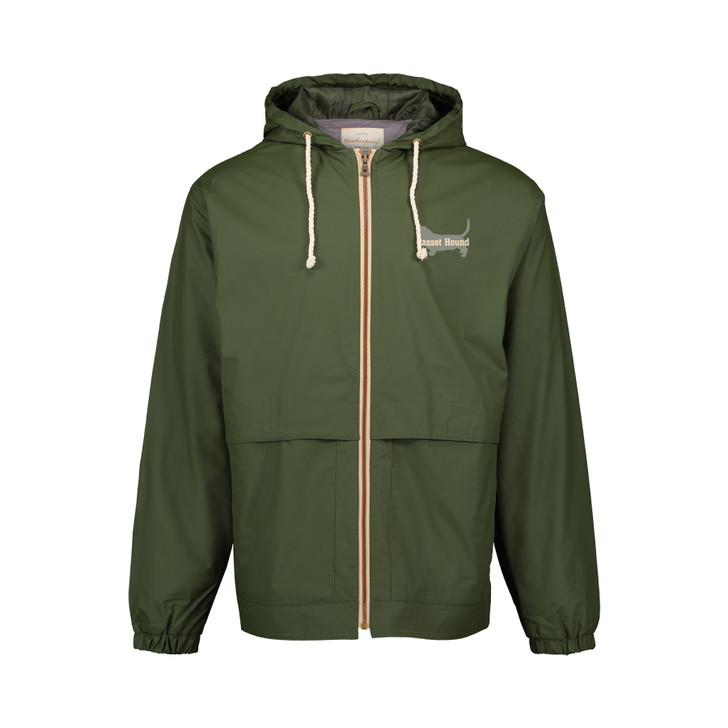 hooded rain jacket