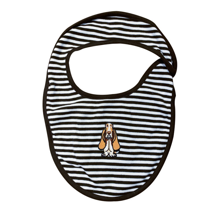 basset hound baby bib