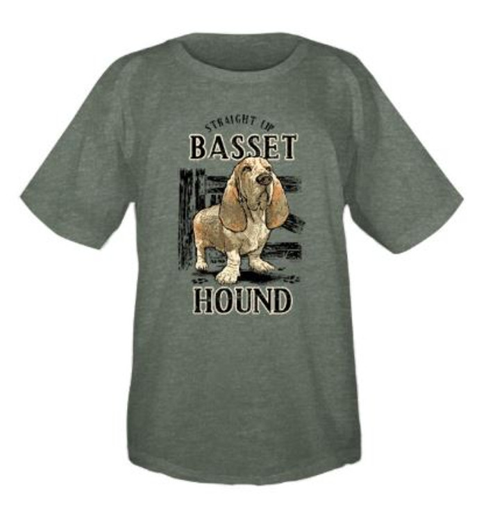 Straight Up Basset Hound T-Shirt