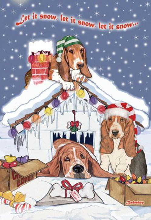 basset hound christmas cards