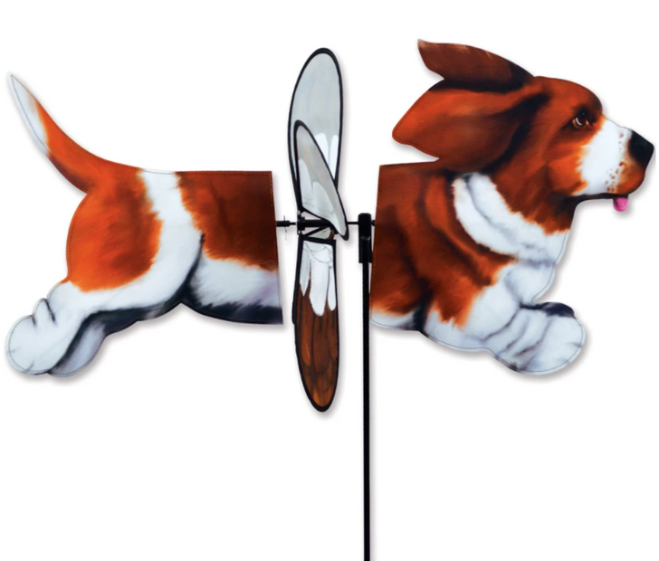 Basset Hound Deluxe Wind Spinner 