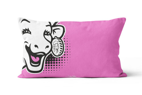 DBJ HOME Coussin & sa garniture - La vache qui rit - pink