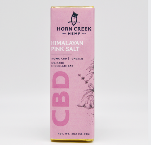 100mg CBD Chocolate Bar - Dark Chocolate & Himalayan Pink Salt
