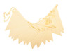 Cream fabric wedding bunting