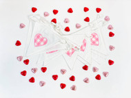 Pink Heart Cotton Bunting - the perfect decoration for your Valentine's Day dinner!