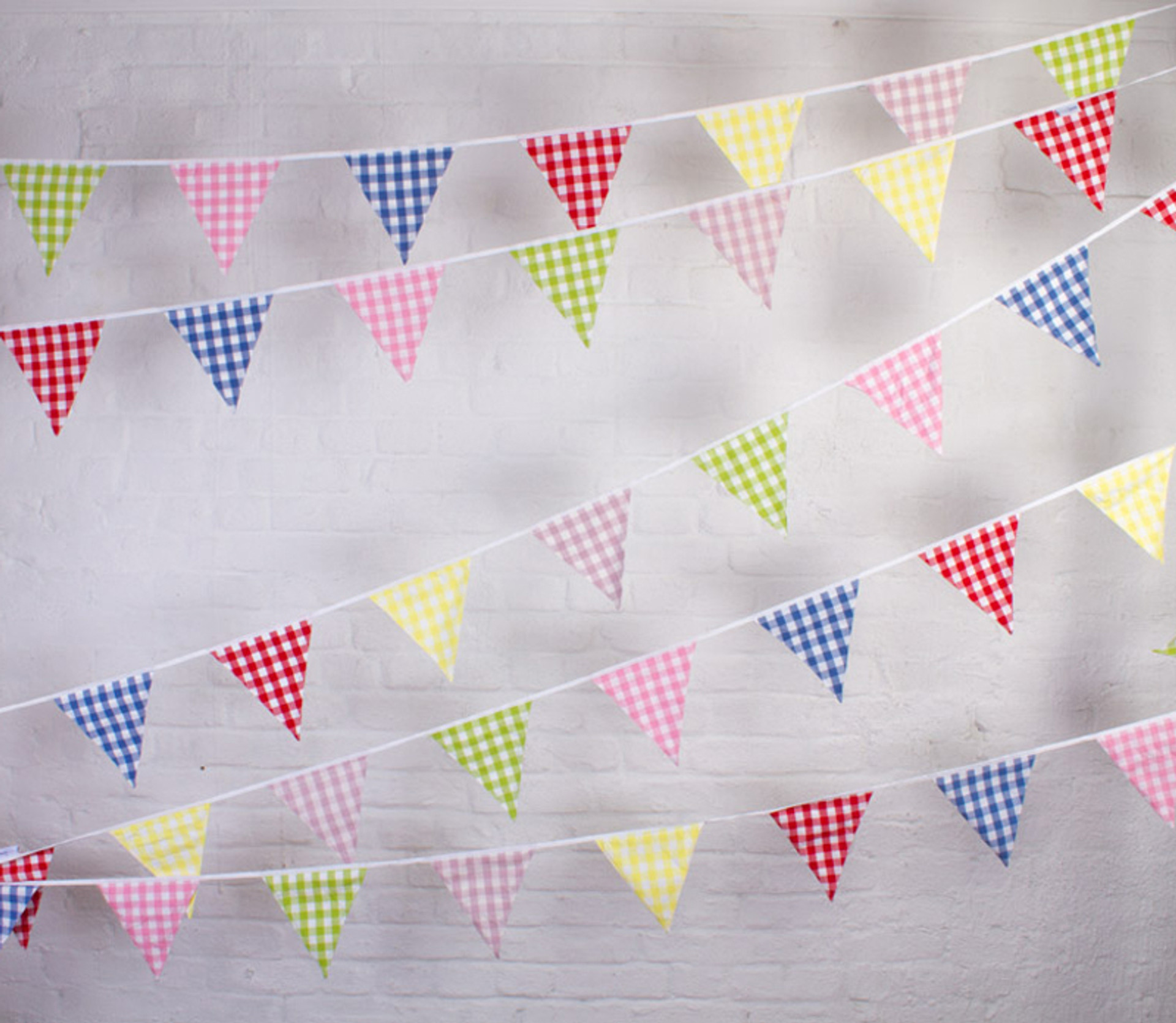 Gingham Bunting The Cotton Bunting Company