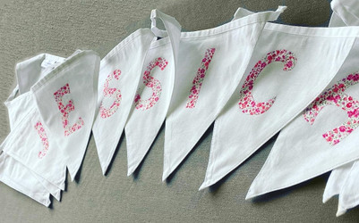 How To Personalise Your Bunting with Iron On Letters