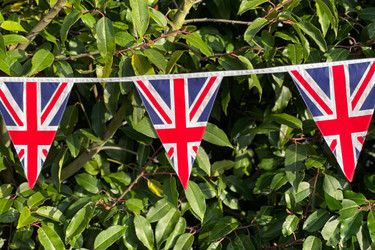 Union Jack Bunting to decorate for the Coronation of King Charles III 