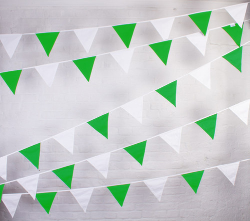 Lime Green and White Bunting to Buy Online