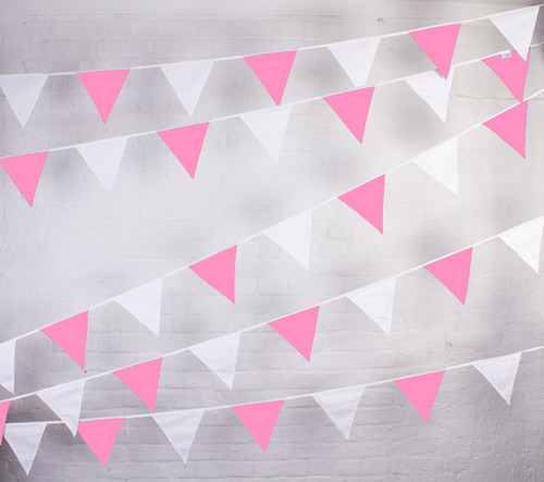 Pink and White Bunting to Buy Online
