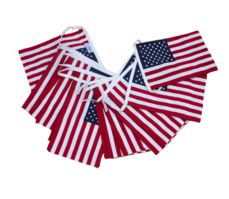 Usa American Flag Bunting The Cotton Bunting Company